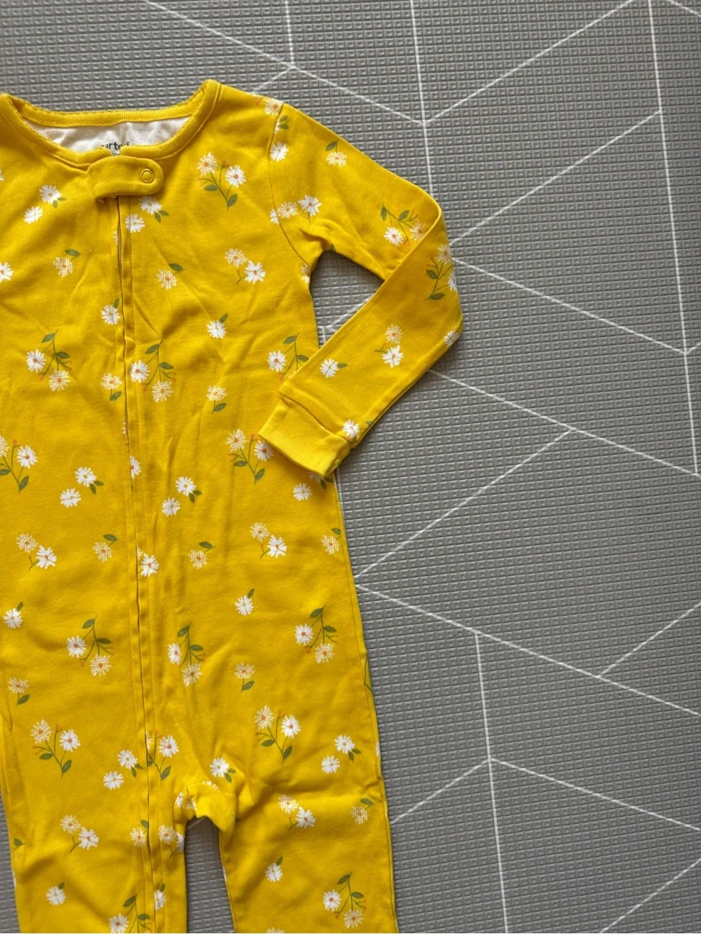 Carters|Baby girl/toddler long sleeve One-Piece footless Pajamas,ditsy florals•